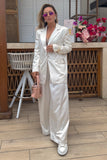 Satin blazer and pant
