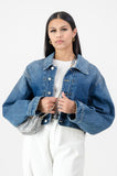 Cropped Box fit denim jacket