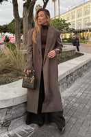 Single breasted luxe coat