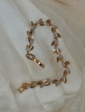 HALO - gold leaf diamante bracelet