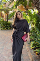 Black French Wrap Dress