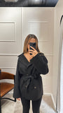 Liqourice box fit coat