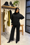 Black knitwear set