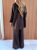 Black studded collar co ord