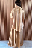 Taupe three button dress with shirt
