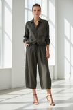Charcoal shacket co ord
