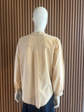 Beige pintuck tunic