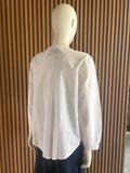 White pintuck tunic
