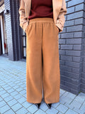 Tan wide leg pant