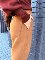 Tan wide leg pant