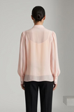Pink shirt with sequence collar