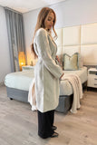 Grey trench coat