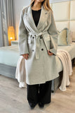 Grey trench coat