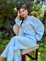 Baby blue linen co-ord