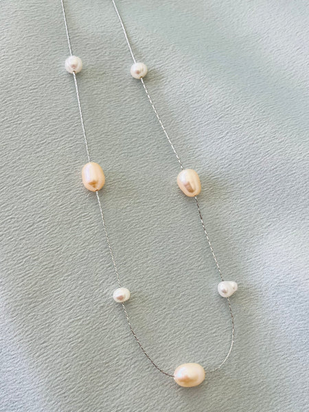 silver pearl chocker