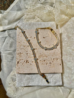 HALO - gold tennis bracelet with marquise diamanté
