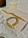 HALO - gold watch link bracelet
