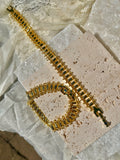 HALO - gold watch link bracelet