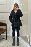 Liqourice box fit coat