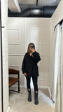 Liqourice box fit coat