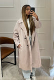 Dusty pink trench coat