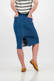 Courtney stretch denim skirt