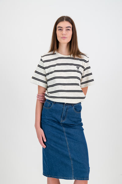 Courtney stretch denim skirt