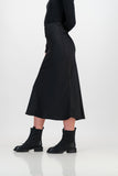 Gabriella satin skirt - black