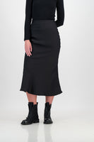 Gabriella satin skirt - black