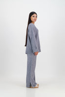 Alisa knitted set - slate