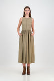 Becca vest dress - olive