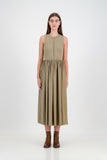 Becca vest dress - olive