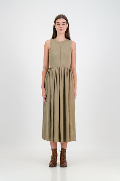 Becca vest dress - olive