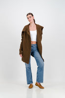 Crystal oversized cardigan - brown