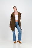 Crystal oversized cardigan - brown