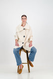 Crystal oversized cardigan - cream