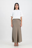 Gabriella satin skirt - grey