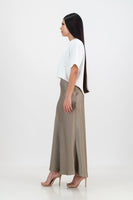 Gabriella satin skirt - grey