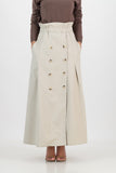 Romy button skirt - ivory