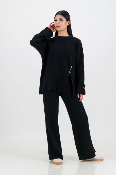 Alisa knitted set - black