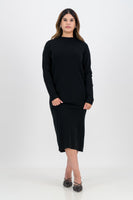 Alicia knitted dress - black