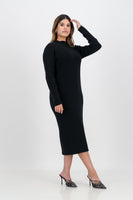 Alicia knitted dress - black