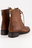Leather lace-up boot – choc