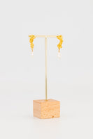 Freshwater Pearl - Gold Plated Drop Baroque Earring