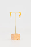 Freshwater Pearl - Gold Plated Drop Baroque Earring
