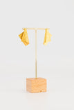Square Foldover Textured Earring