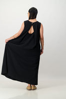 Liquorice key hole back dress