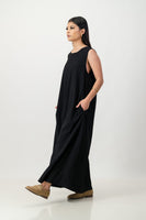 Liquorice key hole back dress