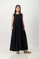 Liquorice key hole back dress