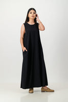 Liquorice key hole back dress